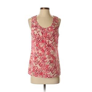Halogen Pink 100% silk Sleeveless blouse top S